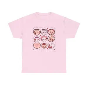 Chiikawa Hachiware Usagi Rakko Shisa Momonga Valentines Shirt, Cute Japanese Anime Manga Inspired Shirt, Unisex Shirt, Birthday gift for Men Women
