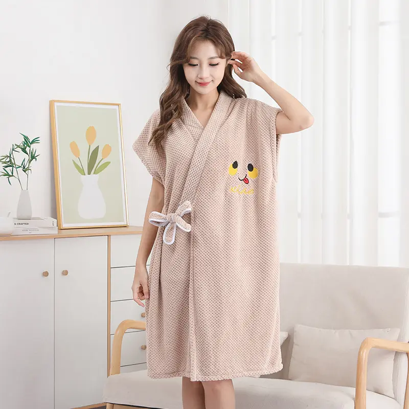 Smiling sleeveless coffee