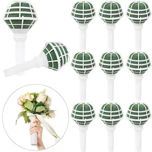 1/3count Artificial Flower Bouquet Holder Wedding Party Bridal Shower Holding Floral Decoration DIY Flower Arrangement Holder Base