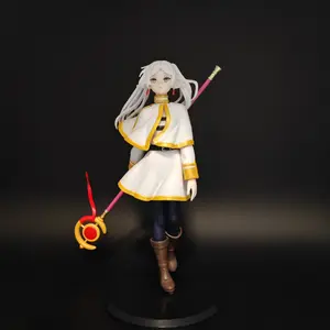 Frieren Anime Figure, Beautiful Girl with Weapon Model, Frieren Collectible Statue, Secondary Dimension Handmade Doll