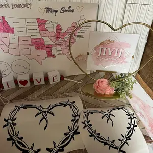 Heart car decal