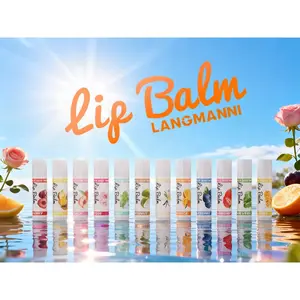 Assorted Fruity Flavors Lip Balm Pack, Deep Moisturizing Smooth Lip Care Set for Sensitive Lips, Gentle Formula for All Ages