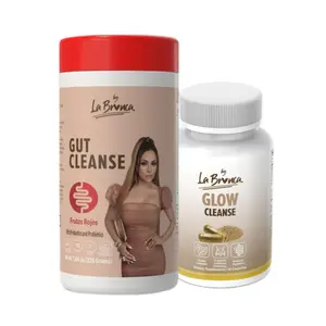La BRONCA Gut Cleanse and Glow Cleanse Capsulas 30 - Futos Rojos with Probiotics for Digestive Health and Radiant Skin
