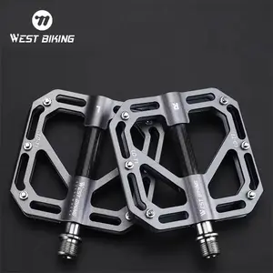 WEST BIKING Bicycle Pedal. Lightweight 3 Bearing Pedals, Aluminum Alloy Bike Pedal, Mtb Waterproof Road Bike Durable Cycling Pedal