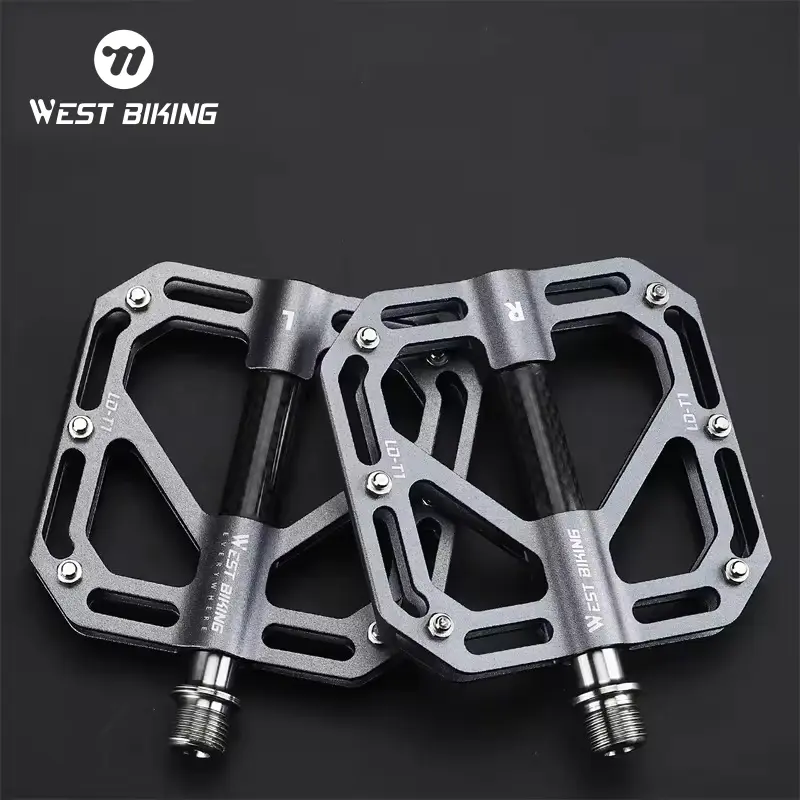 WEST BIKING Bicycle Pedal. Lightweight 3 Bearing Pedals, Aluminum Alloy Bike Pedal, Mtb Waterproof Road Bike Durable Cycling Pedal