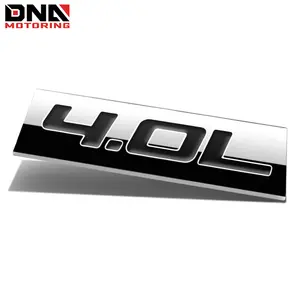Metal Emblem Car Bumper Trunk Fender Decal Logo Badge Chrome 4.0L