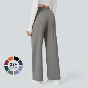 Halara Flex High Waisted Plicated Side Pocket Straight Leg Work Pants  #SpringStatement