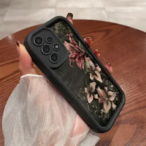 A Phone Case Featuring a Despondent Lily Pattern for for Samsung Galaxy S25 S24 S23 S22 S21 A13 A14 A15 A16 A17 A33 A34 A35 A36 A52 A53 A54 Note20 Fe Plus Ultra