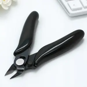 3.5 Inch Precision Flush Cutters 2PCS Set Multi Functional Jewelry Pliers with Safety Lock Mini Flat Nose Side Cutters for DIY Crafts Electronics Repair Anti Rust Wire Cutting Tools Professional Copper Wire Side Cutters Micro Jewelry Making Pliers Kit