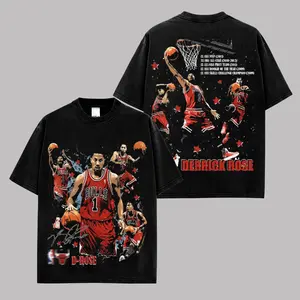 Derrick Rose MVP T-Shirt Premium Cotton, D Rose Basketball Legend Graphic Tee, Number 1 Fan Apparel, Retro Basketball Streetwear Shirt, Vintage Sports Graphic Tee, Unisex Gift For Basketball Lovers, Made In USA