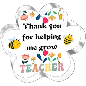 Teacher Appreciation Gifts for Women and Men, Thank You Gift for Teachers and Daycare, Cute Teacher Decor Plaque for Graduation and Back to School