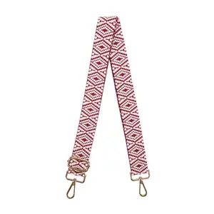 SG SUGU 1.5 inch Purse Strap Replacement Adjustable Webbing Strap with Gold Metal Hardware