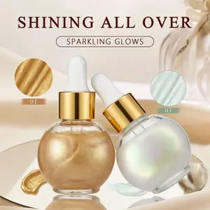 PAPOIYA Shimmer Body Liquid Highlighter Natural Glow Luminizer 30g/1.1Oz Body Glow Pearl Highlighter Illuminator Body Makeup Shine Glitter Liquid Glowing Skin HOLIDAYHAUL TikTokShop