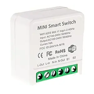 Mini Smart WiFi Relay Switch, DIY Timer Light Switch Module Smart Life/Tuya Application, Wireless Remote Control