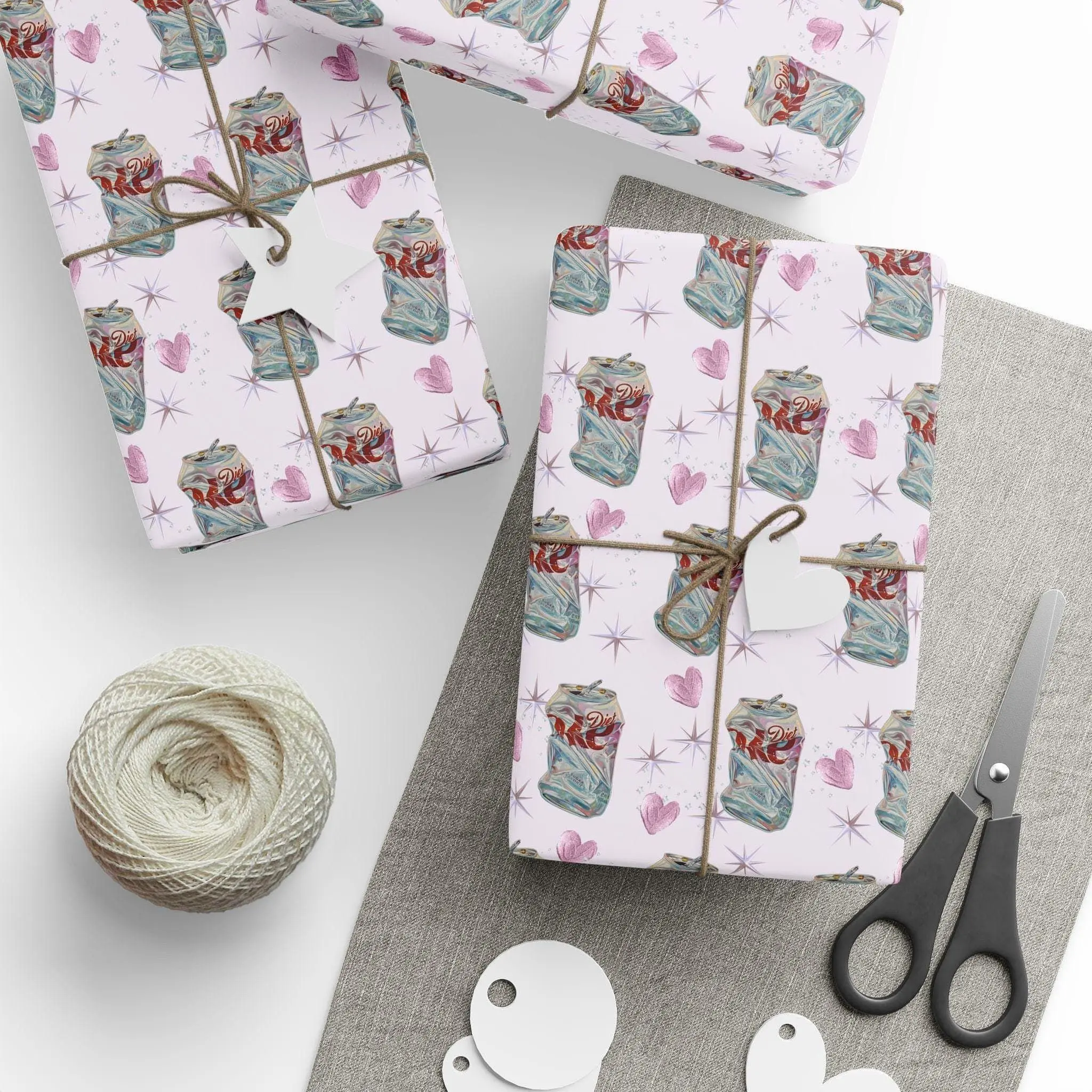 Diet Coke Wrapping Paper | Fun Soda Lover Gift Wrap
