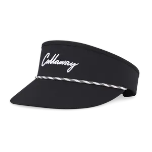 Callaway Golf Men's Birdie Putt Rope Visor in Black | Size: Adjustable