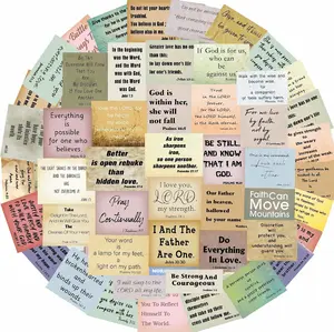 200 PCS Vintage Bible Verse Stickers, Typewriter Style Christian Stickers, Inspirational Font Quotes Bible Study Supplies for Scrapbook Supplies, Water Bottle Laptop