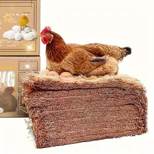 [Thickened Upgraded Version] - Reusable Coconut Palm Mat, Chicken Coop Nesting Mat, Summer Cooling Breathable Mat - Moisture-Proof And Heat-Insulating, Perfect for Birds And Reptiles to Lay Eggs, Easy to Clean. 3/7/10pcs