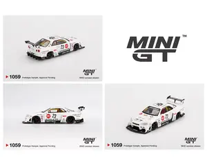 MINI GT 1/64 Nissan LB-ER34 Super Silhouette ATHLETE/COLLET – White