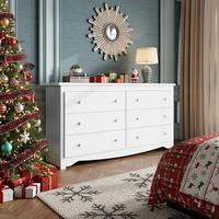 6-Drawer White