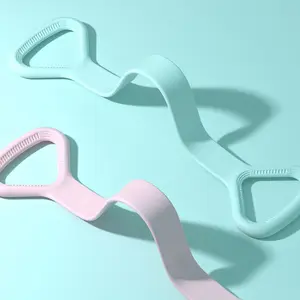 Yoga resistance band for women's shaping, tension rope, auxiliary figure-eight tensioner, back-opening stretching band, silicone resistance band