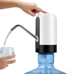 5-Gallon Water Bottle Dispenser (White): USB-Charged Electric Automatic Pump, Suitable for Home, Office, Indoor & Outdoor