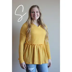 Yellow Knit Top