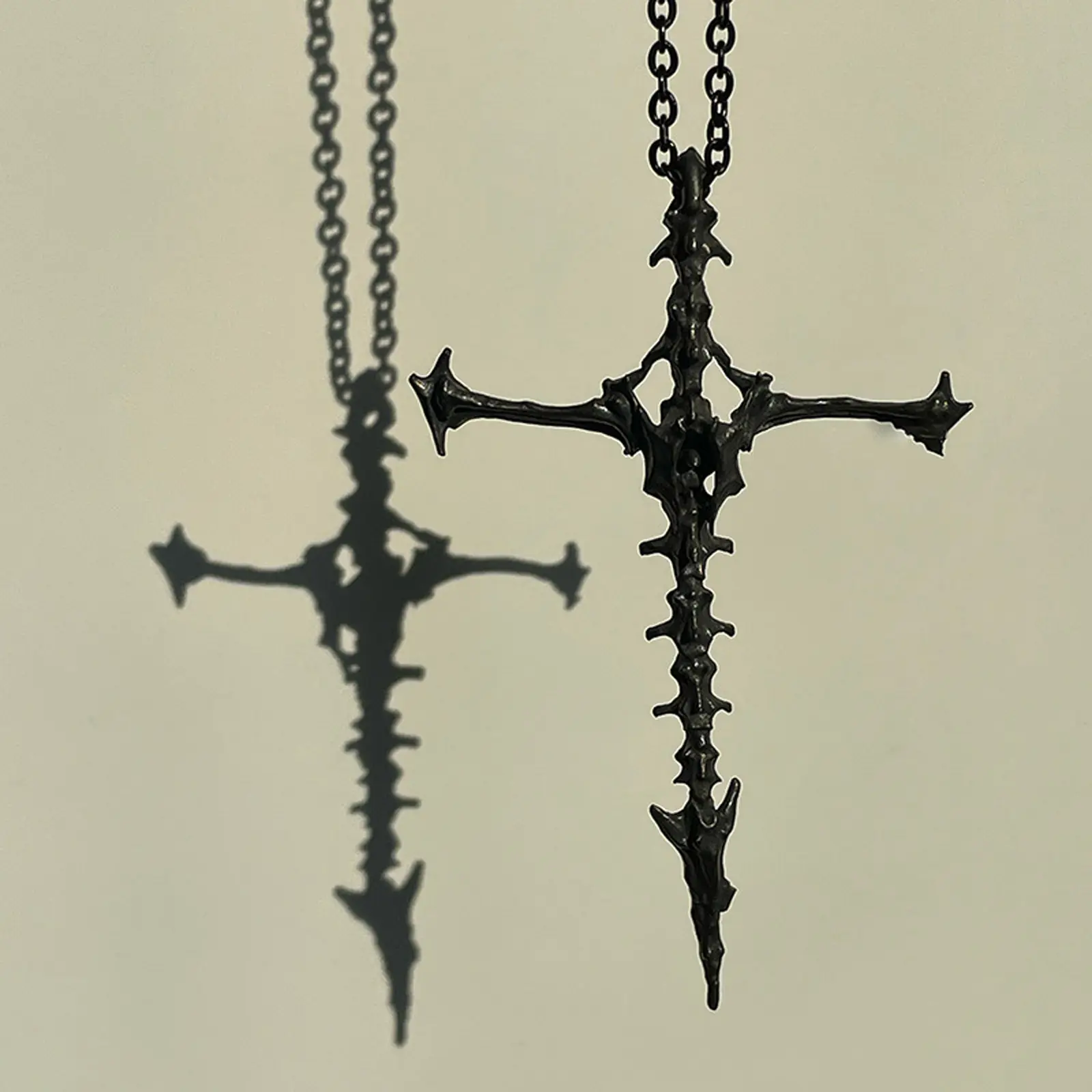 Alloy necklace earrings skull  cross pendant necklace earrings ladies daily wear gift