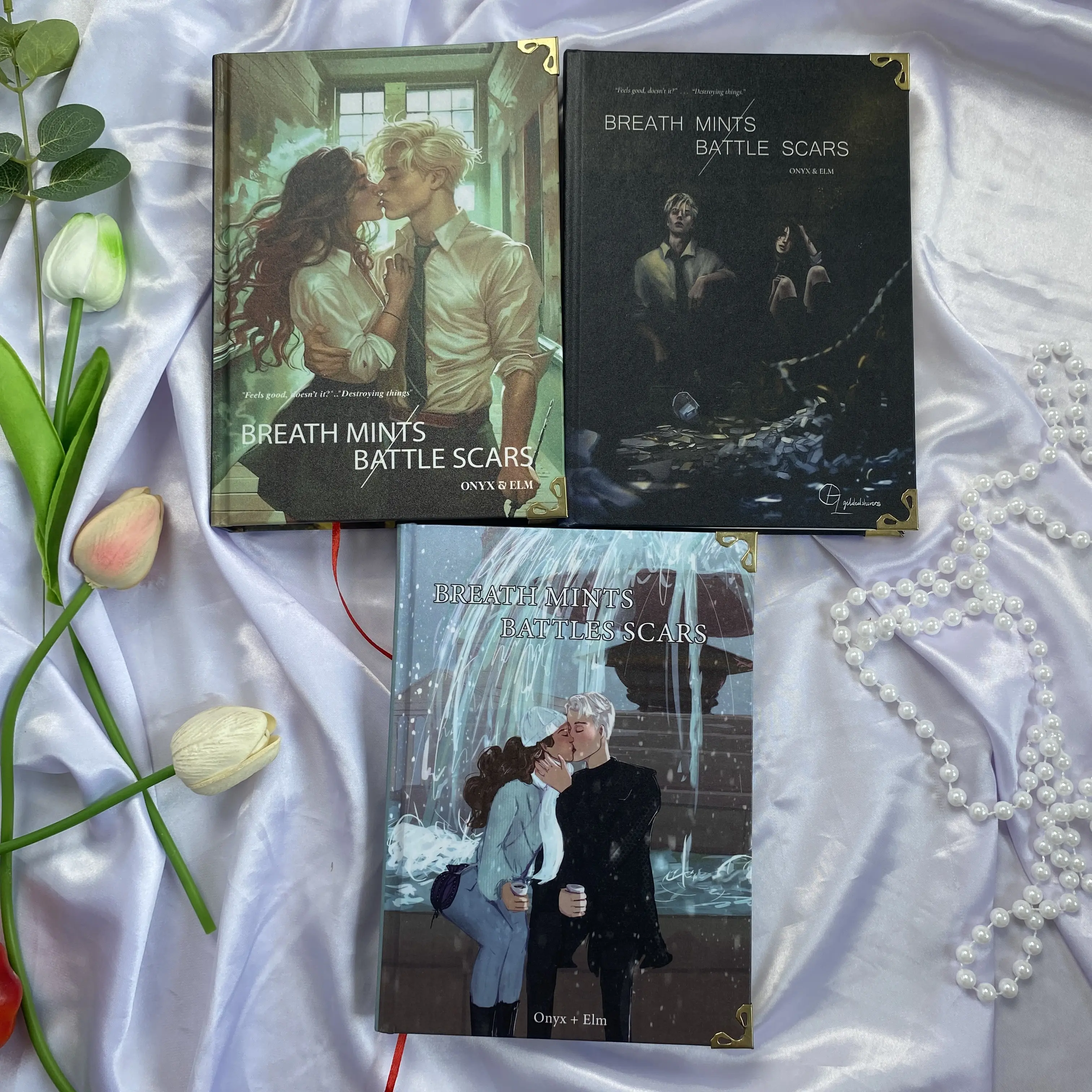 Dark Romance Hardcover Collector Edition Book Set | Emotional Fantasy Love Story, Premium Physical Books with Bookmark Gift