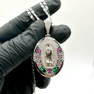 Virgin of Guadalupe Necklace in 925 Sterling Silver with 22” Chain — Faith, Elegance & Protection