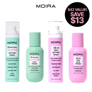 MOIRA | 16HR Grip & Set Bundle | Long-Wear Primer & Setting Spray Duo