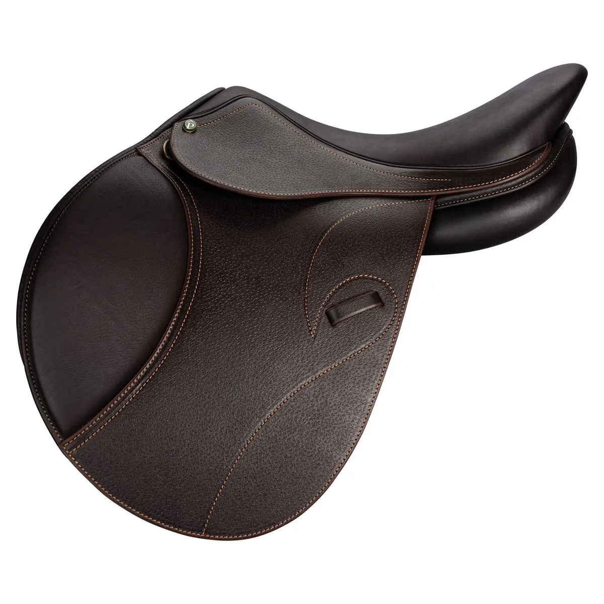 Pinnacle Close Contact Saddle - Traditional English Riding Saddle with Adjustable Gullet, Grain Leather, Regular Tree, Fits Most Withers, Adjustable Gullet Plate System, Close Contact Design, Unisex, Durable Billet Straps, Velcro Knee Block, English Disci