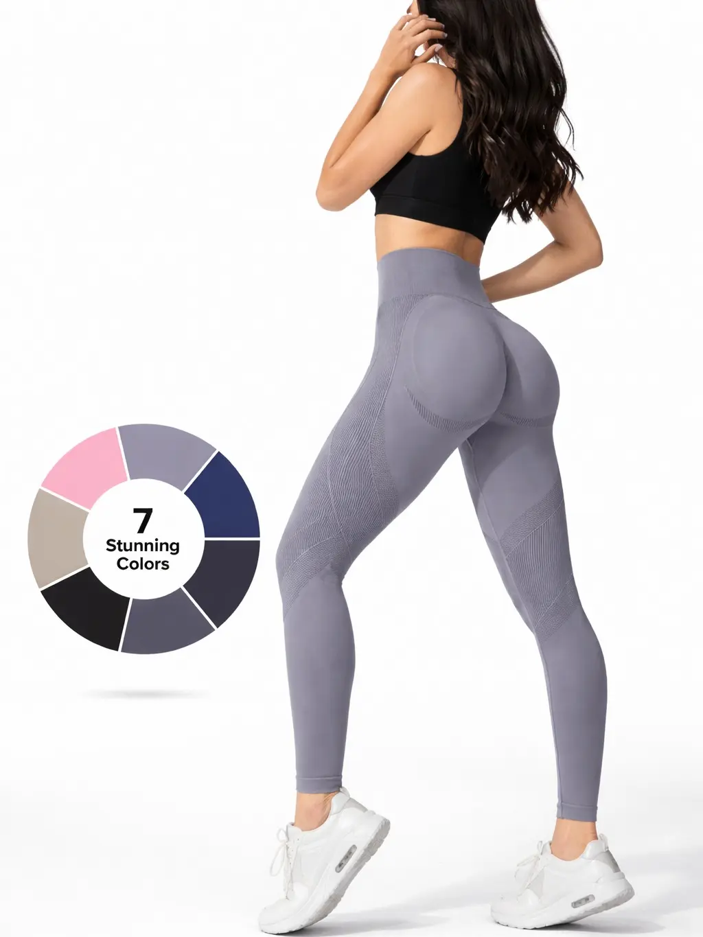Women’s Seamless High Waisted Sports Leggings – Buttery Soft, No Front Seam, Tummy Control, Stretch Compression Workout Yoga Gym Activewear #Dealsforyou