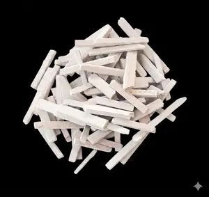 White Slate Pencils (250g) - Natural Limestone Chalk Bars | Thin Slate Pencils | Earthy Goodies Premium Broken Slate
