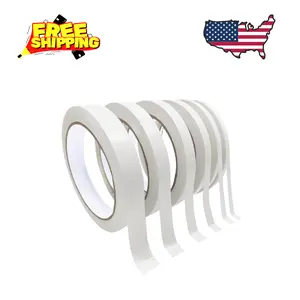 Double Sided Tape for Crafts, 6 Rolls Multi-Size Double-Sided Adhesive Tape