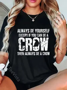 100% Cotton Unisex Crow Crow Crow Lover Raven Bird Vintage T-Shirt