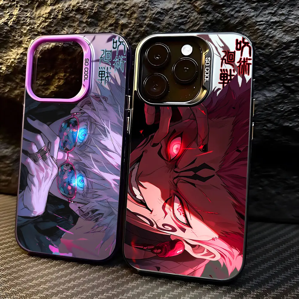 Jujutsu Kaisen Gojo Satoru Phone Case For iPhone 1716 15 14 13 12 11 Pro Max Plus Candy Matte Shockproof Cover