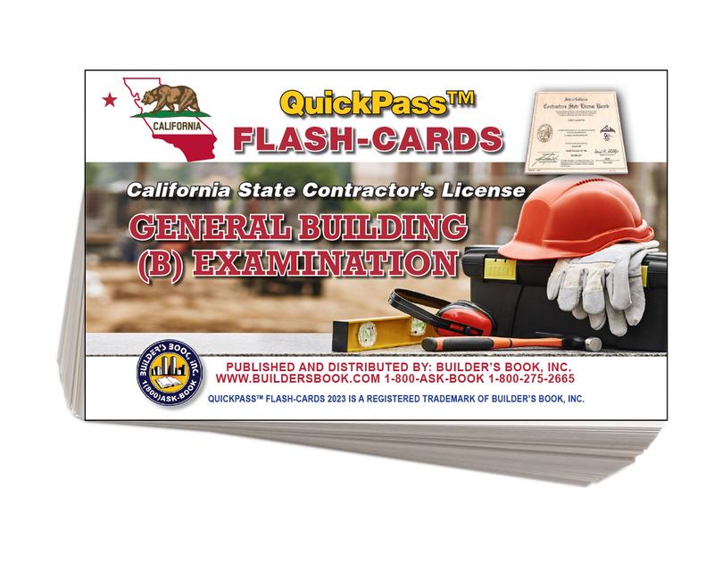General Building Examination QuickPass Flash Cards