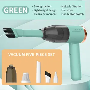SummerWins Wireless Handheld Vacuum Cleaner Multi-functional Design with Air Collection Dust Suction & Air Blowing Rechargeable Electric for Cars Homes Offices RV Travel Camping Pets Children