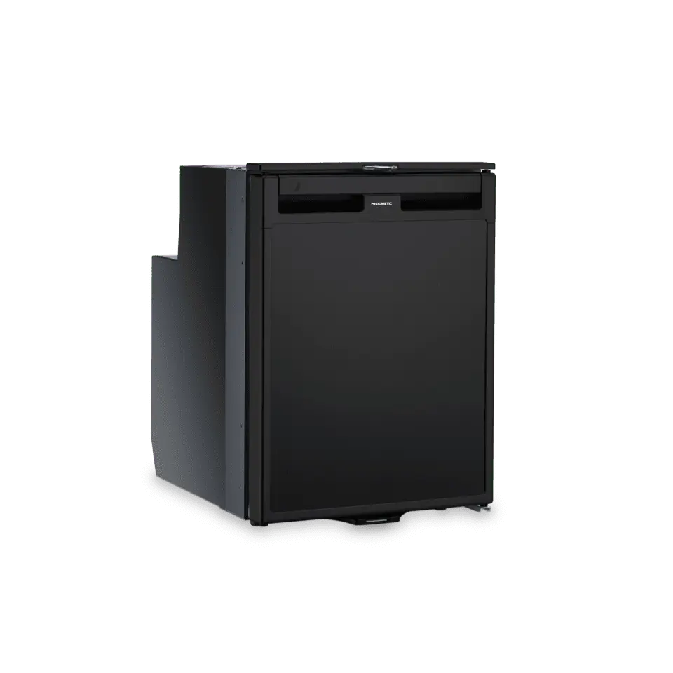 Dometic 9105306126 CRX1065 Black Cooling Refrigerator with Flush Bottom, Slotted Base, Temperature Control