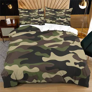 Soft Durable Leaf Camo Bedding Set, Includes 1 Fitted Sheet & 1-2 Pillowcases, Perfect Birthday Gift for Teens & Adults