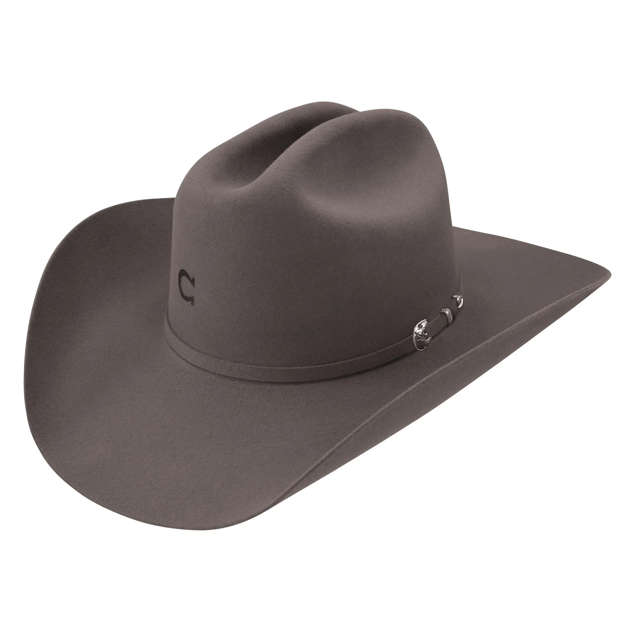 6X Cash Charcoal Grey Felt Cowboy Hat
