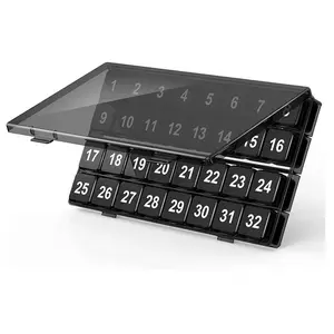 Monthly Pill Organizer Box, Medicine Organizer, Supplement Organizer, 1 Set 30 Day Pill Storage Box, Travel Portable Case for Vitamins and Medications, Home Organizer, Healthcare