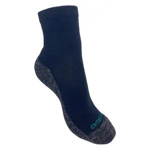 QUARTER Black Merino Wool Grounding Socks