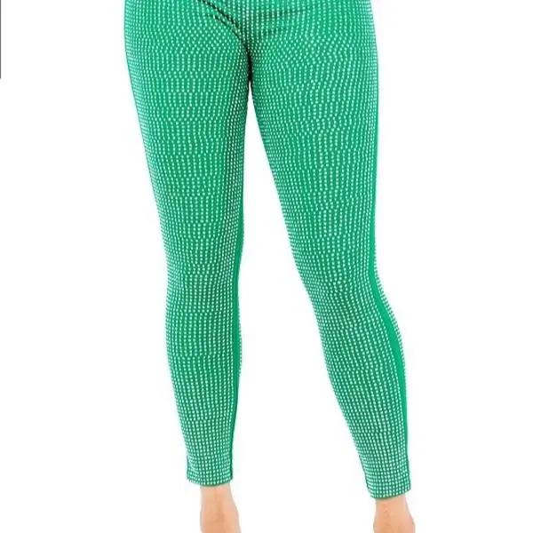 Bling Green Rhinestone Leggings - Womenswear, Comfortable Fit, Ideal for Everyday Wear, Durable Design - Bottom