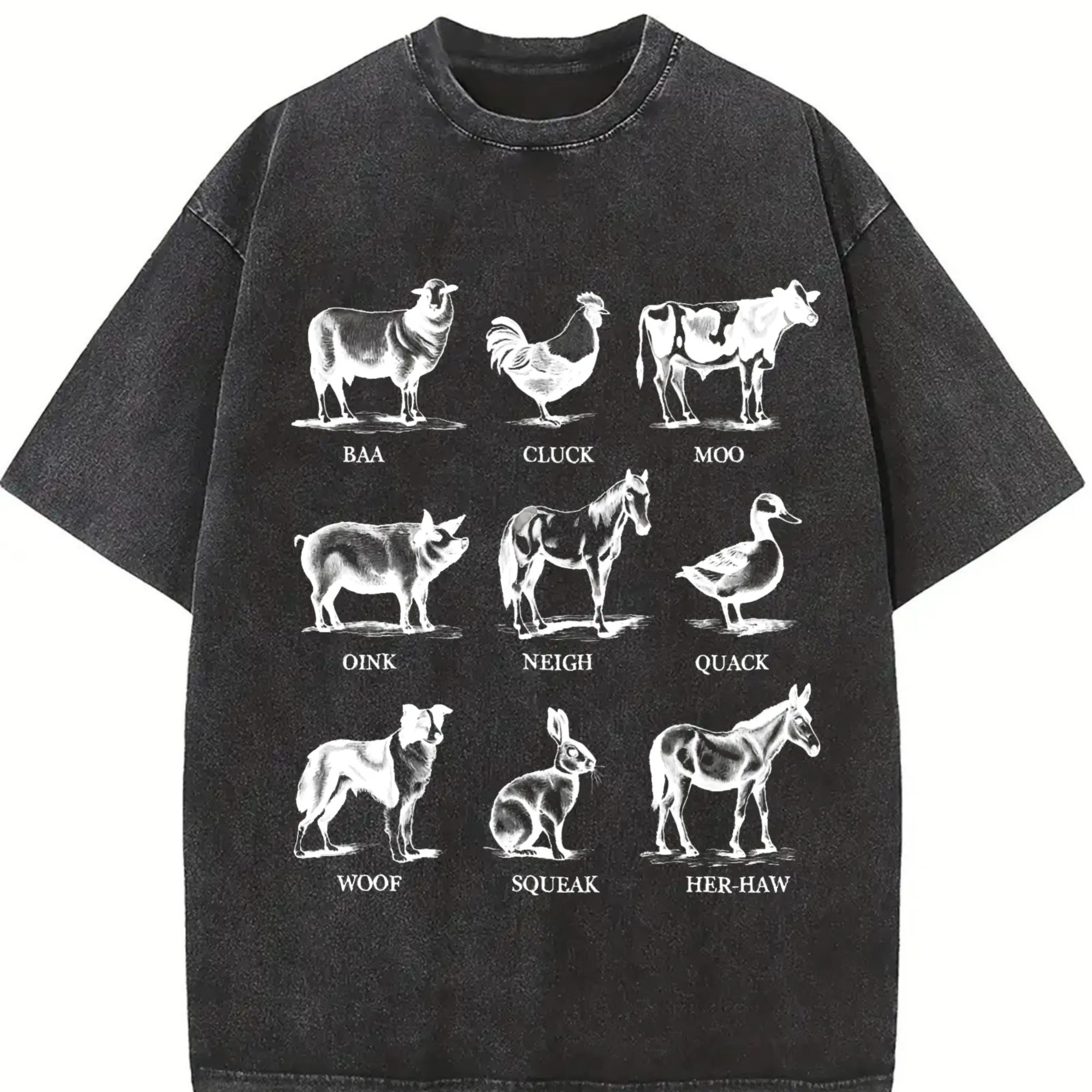 Retro Farm Animals Shirt, Vintage Farm Life T-Shirt, Vintage Distressed Shirt, Rural Life Lovers Tee, Farmer Gift