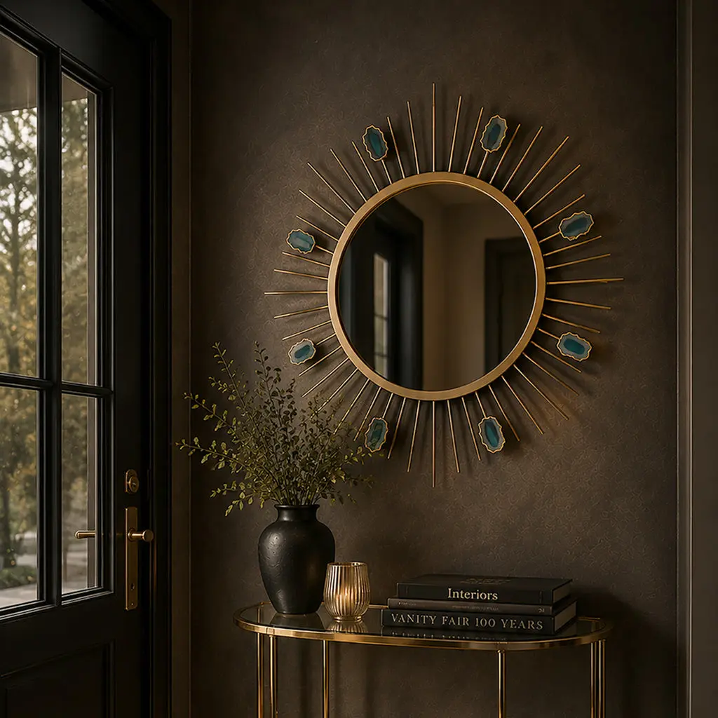 Agate Slice Wall Mirror