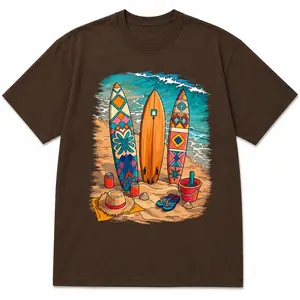 Retro Surfboards Beach Summer T-Shirt