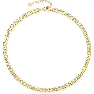 Natural Freshwater Baroque Pearl Necklace 14K Gold Plated Dainty Choker Necklace for Women Girls Snake Chain/Cuban Link/Paperclip/Ball Beaded Chain/Tennis Chain Fashion Jewelry for Gift