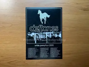 Deftones White Pony Tour 2000 Admat Poster featuring all North American Dates
